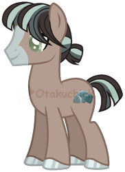 Size: 575x792 | Tagged: safe, artist:otakuchicky1, oc, oc:ash slate, earth pony, pony, male, offspring, parent:marble pie, parent:trouble shoes, parents:marbleshoes, simple background, solo, stallion, transparent background