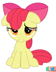 Size: 1900x2432 | Tagged: safe, artist:kuren247, apple bloom, earth pony, pony, g4, adorabloom, cute, female, filly, foal, puppy dog eyes, sad, simple background, solo, transparent background, vector