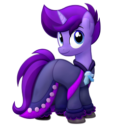 Size: 1850x2079 | Tagged: safe, oc, oc only, oc:marty, pony, unicorn, pony town, crystal, horn, simple background, solo, transparent background, unicorn oc, wizard robe