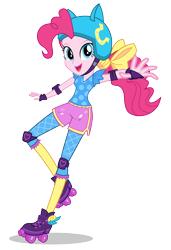 Size: 1364x2000 | Tagged: dead source, safe, pinkie pie, equestria girls, g4, my little pony equestria girls: friendship games, official, female, friendship games outfit, friendship games speedskating outfit, helmet, looking at you, open mouth, open smile, pads, roller skates, school spirit, simple background, skates, skating, smiling, solo, speed skating, speedskating outfit, sporty style, transparent background, tri-cross relay outfit, vector, wondercolts
