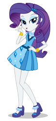 Size: 925x2000 | Tagged: safe, rarity, equestria girls, g4, my little pony equestria girls: friendship games, official, bedroom eyes, clothes, dress, female, hand on hip, high heels, lidded eyes, looking at you, open mouth, pose, raised leg, school spirit, shoes, simple background, smiling, solo, style, transparent background, vector, wristband