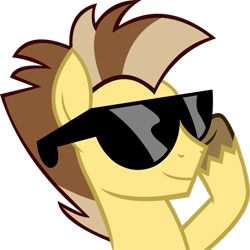 Size: 876x876 | Tagged: safe, artist:dxthegod, oc, oc only, oc:maple syrup, pony, simple background, solo, sunglasses, transparent background