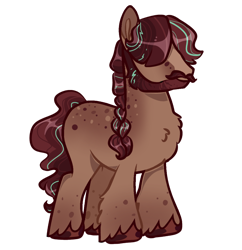 Size: 1392x1436 | Tagged: safe, artist:goldlines005, oc, oc only, earth pony, pony, base used, earth pony oc, facial hair, hair over eyes, male, moustache, simple background, solo, stallion, transparent background, unshorn fetlocks