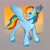 Size: 1312x1301 | Tagged: safe, artist:birdoffnorth, rainbow dash, pegasus, pony, g4, solo