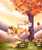 Size: 2888x3440 | Tagged: safe, artist:evanrank, applejack, earth pony, pony, g4, apple, apple basket, apple tree, applebucking, autumn, female, high res, mare, solo, tree