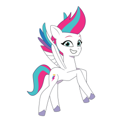 Size: 1280x1280 | Tagged: safe, edit, vector edit, zipp storm, pegasus, pony, g5, my little pony: tell your tale, spoiler:my little pony: tell your tale, concave belly, female, long legs, mare, simple background, slender, spread wings, thin, transparent background, vector, wings