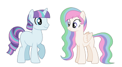 Size: 2988x1644 | Tagged: safe, artist:cindystarlight, oc, oc only, pegasus, pony, unicorn, female, male, mare, simple background, stallion, transparent background