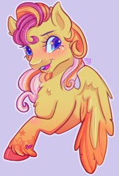 Size: 1378x2039 | Tagged: safe, artist:erieillustrates, pearly pie, pegasus, pony, g3, colored wings, solo, wings