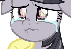 Size: 3090x2160 | Tagged: safe, artist:twilyisbestpone, artist:wardex101, edit, fluttershy, twilight sparkle, alicorn, pegasus, pony, g4, the ending of the end, bust, comforting, crying, depressed, discorded, discorded twilight, eye reflection, floppy ears, high res, offscreen character, reflection, sad, simple background, solo focus, transparent background, twilight sparkle (alicorn), twilight tragedy