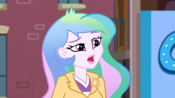 Size: 3410x1920 | Tagged: safe, screencap, princess celestia, principal celestia, equestria girls, g4, my little pony equestria girls: friendship games, canterlot high, female, high res, open mouth, solo