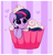 Size: 2864x3002 | Tagged: safe, artist:kittyrosie, part of a set, twilight sparkle, pony, unicorn, g4, blushing, cake, cupcake, cupcake pony, cute, female, food, heart, heart eyes, high res, horn, kittyrosie is trying to murder us, mare, solo, twiabetes, twilight sprinkle, unicorn twilight, wingding eyes