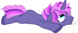 Size: 1478x625 | Tagged: safe, artist:littlejurnalina, oc, oc only, pony, unicorn, cigarette, lying down, male, prone, simple background, smoking, solo, sploot, stallion, transparent background