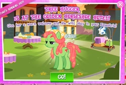 Size: 1041x703 | Tagged: safe, gameloft, screencap, tree hugger, earth pony, pony, g4, female, lidded eyes, mare