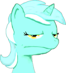 Size: 511x560 | Tagged: dead source, safe, artist:danfango, lyra heartstrings, pony, unicorn, g4, 2011, female, lyra is not amused, mare, simple background, solo, transparent background, unamused