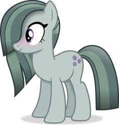 Size: 3170x3359 | Tagged: safe, artist:anime-equestria, marble pie, earth pony, pony, g4, blushing, cute, female, hair over one eye, high res, mare, shadow, simple background, smiling, solo, transparent background, vector