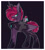 Size: 1920x2157 | Tagged: safe, artist:krypticquartz, oc, alicorn, pony, deviantart watermark, magical lesbian spawn, male, obtrusive watermark, offspring, parent:tempest shadow, parent:twilight sparkle, parents:tempestlight, passepartout, solo, stallion, watermark