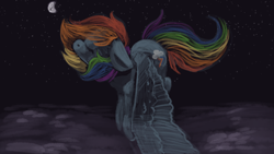 Size: 3840x2160 | Tagged: safe, artist:aliceg, rainbow dash, pegasus, pony, g4, high res, sky, wings