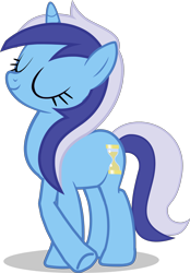 Size: 2095x3006 | Tagged: safe, minuette, pony, unicorn, g4, crossed hooves, eyes closed, female, high res, mare, simple background, solo, transparent background