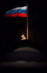 Size: 982x1536 | Tagged: safe, artist:redbluepony, oc, oc only, flag, russia, russian flag, solo