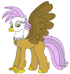 Size: 2137x2262 | Tagged: safe, artist:supahdonarudo, gilda, classical hippogriff, hippogriff, g4, classical hippogriffied, ear piercing, earring, high res, hippogriffied, jewelry, mohawk, necklace, piercing, simple background, species swap, transparent background