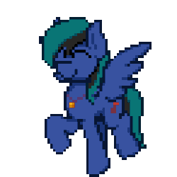 Size: 256x256 | Tagged: safe, artist:bitassembly, oc, oc only, oc:ender, pegasus, pony, 8-bit, animated, bouncing, cute, happy, jewelry, jumping, male, necklace, pegasus oc, pixel art, simple background, smiling, solo, stallion, tapping, tippy taps, transparent background, trotting, trotting in place
