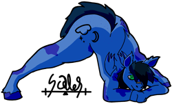 Size: 1157x702 | Tagged: safe, artist:scales, oc, oc only, oc:night skies, bat pony, anthro, ass, bandaid, bandaid on nose, butt, face down ass up, green eyes, jack-o challenge, large butt, simple background, solo, white background
