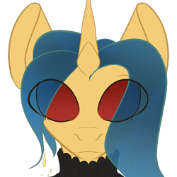 Size: 3096x3096 | Tagged: safe, artist:wata, oc, oc only, oc:wata, pony, unicorn, dripping eyes, ears up, high res, looking at you, male, simple background, solo, stallion, transparent background