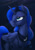 Size: 955x1351 | Tagged: safe, artist:mysticalpha, princess luna, alicorn, pony, g4, female, mare, night, signature, solo, stars