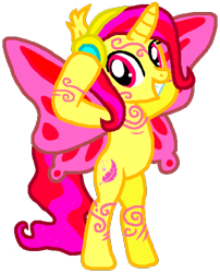Size: 402x498 | Tagged: safe, artist:eninka11, oc, oc only, alicorn, pony, bipedal, butterfly wings, female, headphones, mare, simple background, solo, transparent background, wings