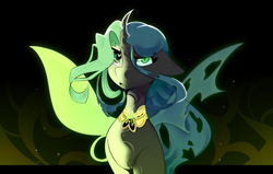 Size: 3591x2286 | Tagged: source needed, safe, artist:kisselmr, queen chrysalis, changeling, g4, alternate universe, high res, solo