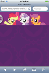Size: 640x960 | Tagged: safe, apple bloom, scootaloo, sweetie belle, earth pony, pegasus, pony, unicorn, g4, official, cutie mark crusaders, the hub, vector, website