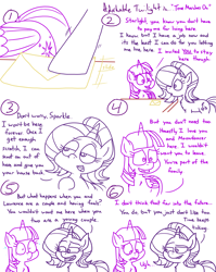 Size: 4779x6013 | Tagged: safe, artist:adorkabletwilightandfriends, starlight glimmer, twilight sparkle, alicorn, pony, unicorn, comic:adorkable twilight and friends, g4, adorkable, adorkable twilight, age progression, comic, cute, dork, envelope, future, happy, hooves, life, nervous, older, realization, relationships, slice of life, sweat, thoughts, time, time marches on, twilight sparkle (alicorn), unsure