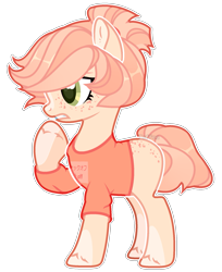 Size: 1637x2011 | Tagged: safe, artist:toffeelavender, oc, oc only, earth pony, pony, base used, clothes, earth pony oc, eyelashes, female, mare, raised hoof, simple background, solo, transparent background