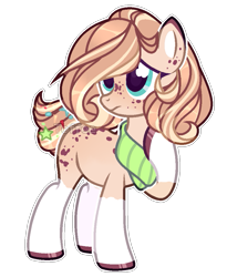 Size: 805x980 | Tagged: safe, artist:toffeelavender, oc, oc only, earth pony, pony, base used, clothes, coat markings, earth pony oc, hoof polish, scarf, simple background, socks (coat markings), solo, transparent background