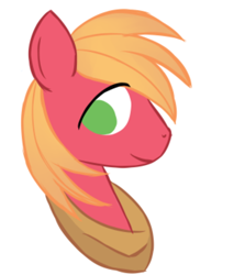 Size: 494x554 | Tagged: safe, artist:alandisc, big macintosh, earth pony, pony, g4, bust, male, no pupils, simple background, solo, stallion, white background