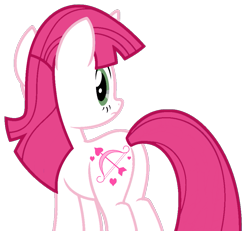 Size: 931x859 | Tagged: safe, artist:estories, artist:foxyfell1337, lovestruck, pony, unicorn, g4, butt, female, frown, looking at you, looking back, looking back at you, mare, plot, show accurate, simple background, solo, tail, transparent background