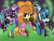 Size: 640x480 | Tagged: safe, artist:imtailsthefoxfan, adagio dazzle, aria blaze, sonata dusk, equestria girls, g4, female, microphone, panty and stocking with garterbelt, style emulation, trio