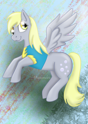 Size: 2894x4093 | Tagged: safe, artist:uniomelete, derpy hooves, pony, g4, clothes, shirt, solo