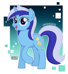 Size: 1100x1200 | Tagged: safe, artist:g4lleon, minuette, pony, unicorn, g4, female, happy, looking at someone, looking at you, mare, picture, smiling, smiling at you, solo