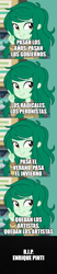 Size: 500x2383 | Tagged: safe, edit, edited screencap, screencap, wallflower blush, human, equestria girls, g4, my little pony equestria girls: better together, argentina, caption, comic, image macro, in memoriam, rest in peace, screencap comic, singing, song reference, spanish, text