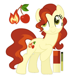 Size: 1100x1200 | Tagged: safe, artist:monochrome-sunsets, oc, earth pony, pony, female, magical lesbian spawn, mare, offspring, parent:cherry jubilee, parent:spitfire, simple background, solo, transparent background