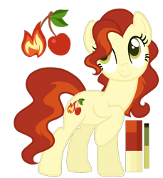 Size: 1100x1200 | Tagged: safe, artist:monochrome-sunsets, oc, earth pony, pony, g4, female, magical lesbian spawn, mare, offspring, parent:cherry jubilee, parent:spitfire, simple background, solo, transparent background