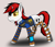Size: 2472x2139 | Tagged: safe, artist:enteryourponyname, oc, oc only, oc:blackjack, cyborg, pony, unicorn, fallout equestria, fallout equestria: project horizons, ace of spades, angry, armor, clothes, ear fluff, eyepatch, female, glowing, glowing eyes, high res, horn, leg brace, mare, pipbuck, playing card, simple background, small horn, solo, unicorn oc