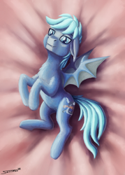 Size: 1200x1676 | Tagged: safe, artist:sa1ntmax, oc, oc only, oc:guttatus, bat pony, pony, bat pony oc, solo