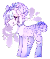 Size: 1246x1465 | Tagged: safe, artist:toffeelavender, oc, oc only, earth pony, pony, earth pony oc, grin, simple background, smiling, solo, transparent background