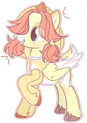 Size: 853x1201 | Tagged: safe, artist:toffeelavender, oc, oc only, pegasus, pony, base used, colored wings, eye clipping through hair, female, mare, pegasus oc, raised hoof, simple background, smiling, solo, transparent background, two toned wings, unshorn fetlocks, wings