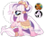 Size: 1280x1038 | Tagged: safe, artist:herusann, artist:mint-light, fleur-de-lis, prince rutherford, oc, hybrid, original species, pony, unicorn, yak, yakony, g4, base used, eyelashes, female, hoof polish, interspecies offspring, makeup, male, mare, offspring, parent:fleur-de-lis, parent:prince rutherford, raised hoof, simple background, transparent background