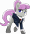 Size: 5857x6603 | Tagged: safe, artist:php178, derpibooru exclusive, oc, oc only, oc:queue, earth pony, pony, derpibooru, celestial advice, g4, my little pony: friendship is magic, my little pony: the movie, .svg available, absurd resolution, badumsquish approved, blue eyes, clothes, colored pupils, derpibooru ponified, earth pony oc, female, hair bun, inkscape, lidded eyes, mare, meta, military uniform, movie accurate, ponified, raised hoof, simple background, smiling, solo, suit, svg, transparent background, uniform, vector