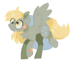 Size: 4500x4000 | Tagged: safe, artist:pastacrylic, derpy hooves, pegasus, pony, g4, bandaid, chest fluff, female, mare, simple background, solo, white background