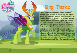 Size: 1280x892 | Tagged: safe, artist:aleximusprime, thorax, changedling, changeling, flurry heart's story, g4, description, king thorax, new design, older, older thorax, pupils, story included
